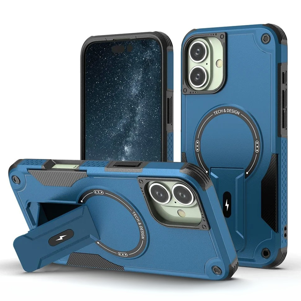 Shockproof magnetic phone case for iPhone with hard shell