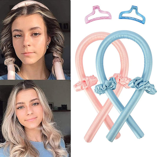 heatless curling rod headband for overnight curls without heat